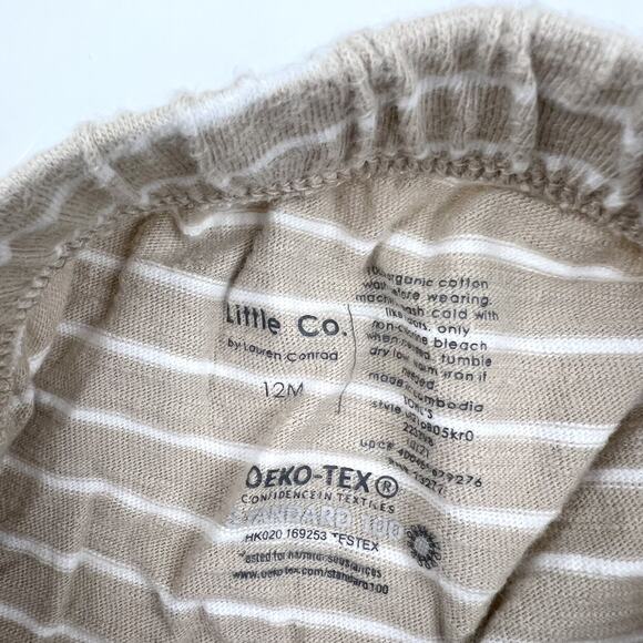 Little Co. Organic Neutral Striped Pants - Picture 4 of 5